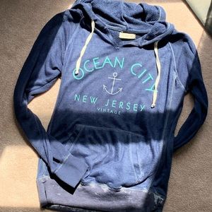 navy ocean city hoodie